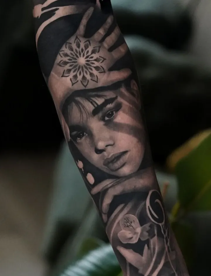 Tattoo-Arbeit 2 von Sven Senkbeil (Black & Grey)